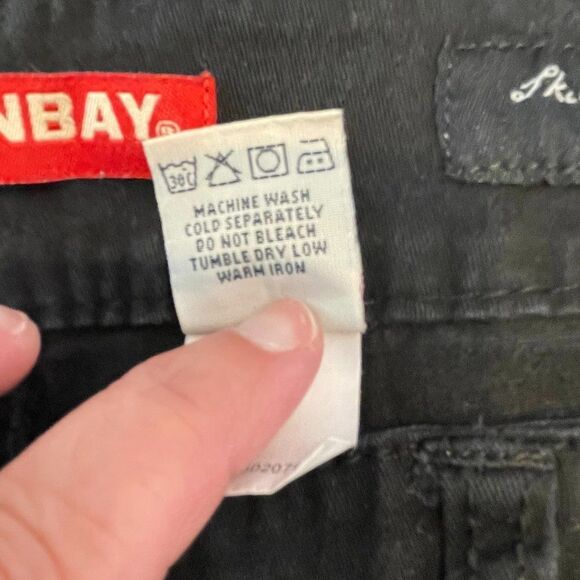 Unionbay, Black skinny jeans, size 11 - Picture 8 of 9